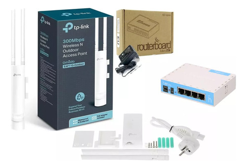 Kit Access Point 200 Metros 360 Grados Vende Internet Fichas