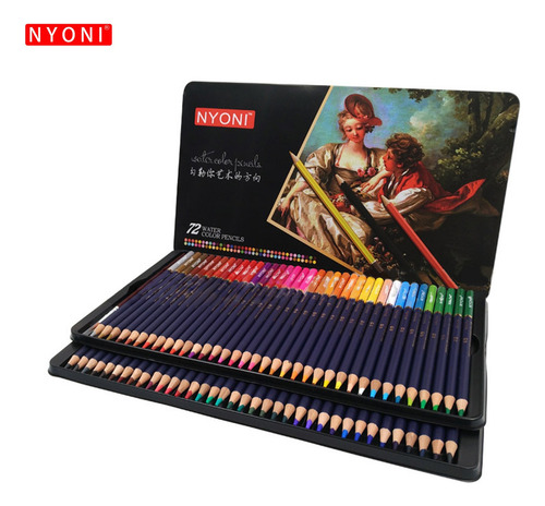 Nyoni - Juego De Lápices De Acuarela Profesional 12/24/36/48