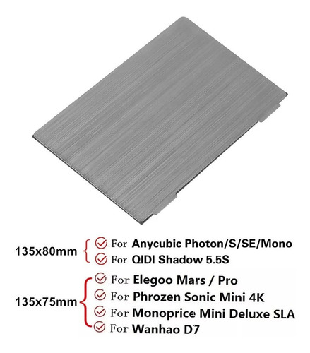 Imagem 3 de 10 de Base Magnética Impressora 3d Resina Creality 002h 138 X 85mm