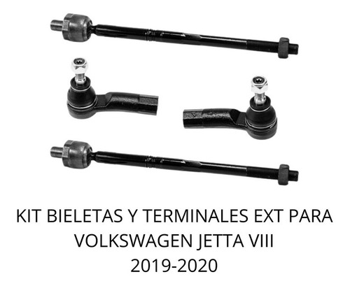 Kit Bieletas Y Terminales Ext Volkswagen Jetta Viii 19-20