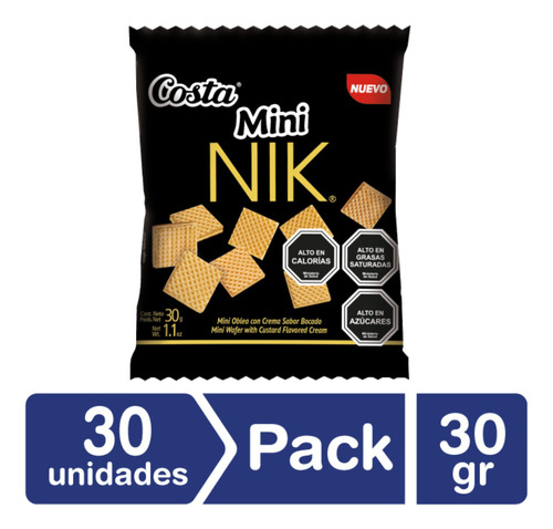 Pack 30 - Costa Galleta Mini Nik 30 Gr