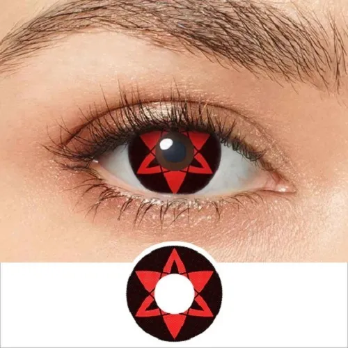 Lentes de contacto mangekyou sharingan eterno sasuke hotsell