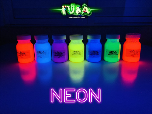 Pintura Neon Fuba 1 Kg 4 Pzas