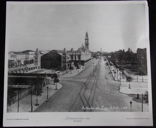 Foto Cartão Arredores Estação Da Luz São Paulo Antiga 1902