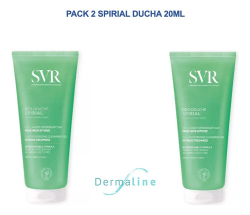 Svr Spirial Ducha 200ml Pack 2 Piezas 2x200ml