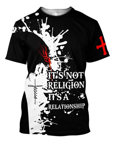 2024 Dios Religión Cristo Jesús Camiseta Impresión 3d