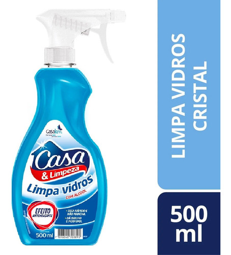 Limpa Vidros Casa Km Gatilho Efeito Antiembaraçante 500 Ml