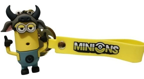 Llavero Minions Stuart, Bob, Cute Kawaii Llaves Numero 7
