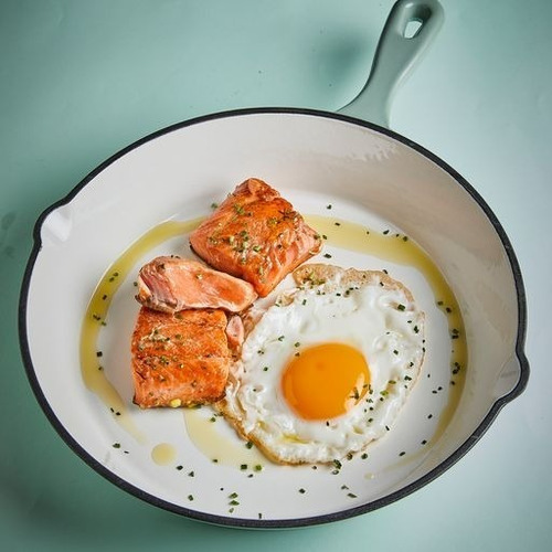 Imagen 2 de 4 de Sartén 25cm Hierro Esmaltado - Maestro De Cocina