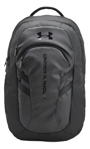 Mochila Under Armour Hustle Pro 6.0 Backpack Comoda Original Gris Oscuro Lisa