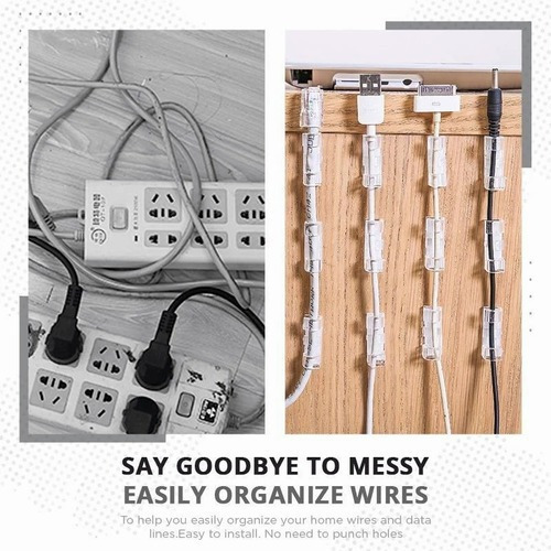 * 1 Clips De Cable Autoadhesivos De 100 Piezas
