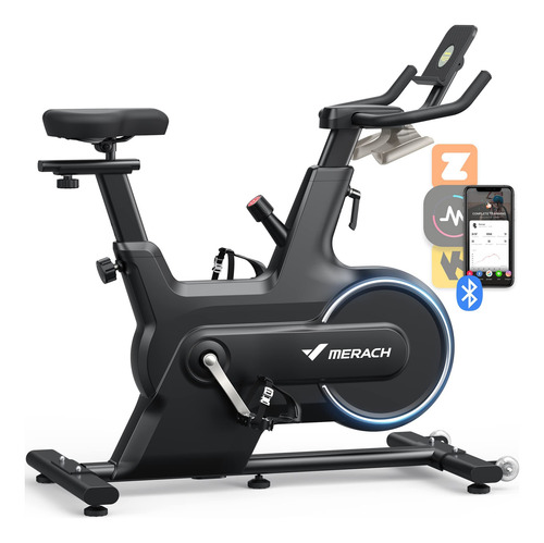 Bicicleta Ciclismo Interior Merach Para Hogar Resistencia Cc