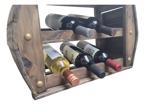 Mueble 5 Vinos Bodega Madera Cava Vinoteca Rustica Campo