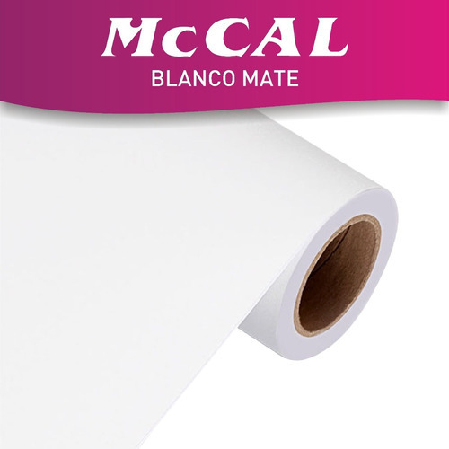 Mccal Vinilo Autoadhesivo Blanco Mate 1.00x0.61mts 