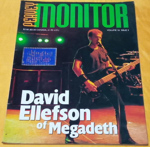 O Mag Peavey Monitor David Ellefson Megadeth 97 Ricewithduck