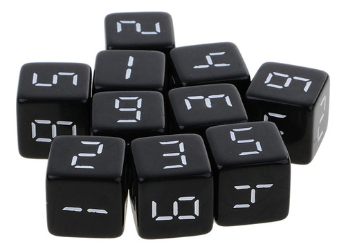 4 Juego De 3-4 Unidades De 10 Dados D6 De Seis 4 Piezas