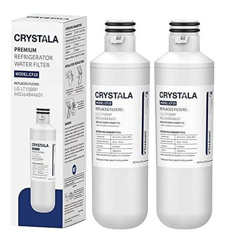 Crystala Filters Lt1000pc Filtro De Agua Refrigerador, Filtr