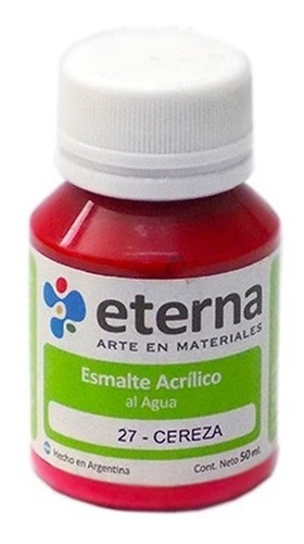 Esmalte Acrilico Al Agua Eterna X 37ml Color del óleo 27 CEREZA