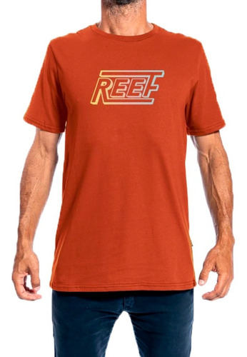 Reef Remera Lifestyle Hombre Mc Retro Box Nja Ladrillo Blw