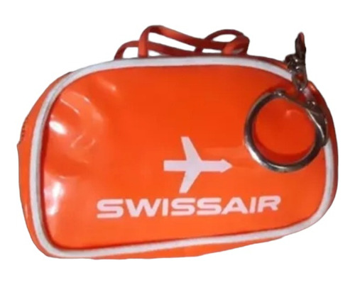 Llavero 50 Años De Swissair Bolso C/cierre, Incluye Numero