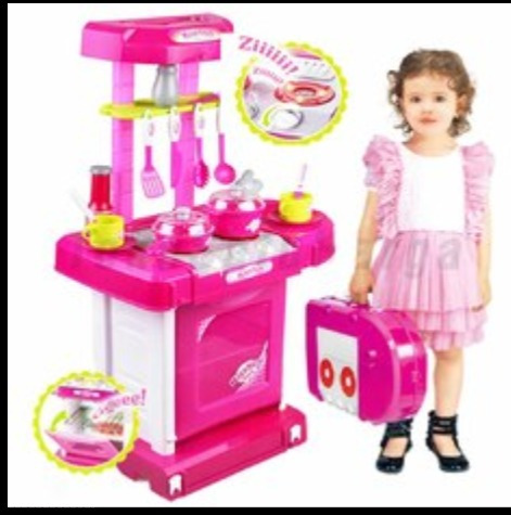 Imagen 2 de 5 de Bellísima Cocina Para Niñas Con Luces, Sonido