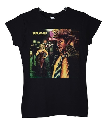 Polera Mujer Tom Waits The Heart Of Saturday Night Rock Abom