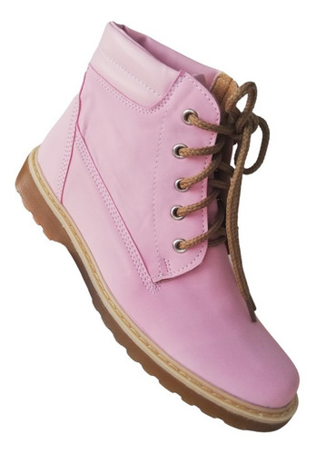 Botines Rosa Para Mujer Con Suela De Caucho | Envío gratis