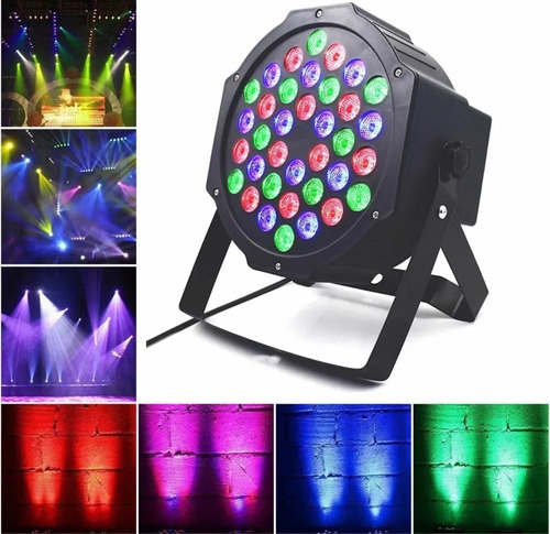Foco Luces Proyector 36 Led Rgb Dmx Audio Ritmico Disco