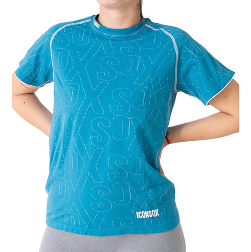 Remera Deportiva Mujer Seamless Iconsox Fitness Yoga Running