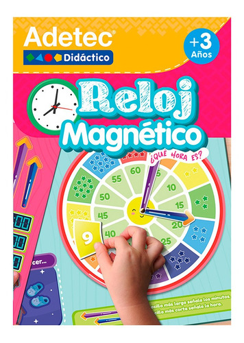 Reloj Láminas Magnéticas Juega Y Aprende