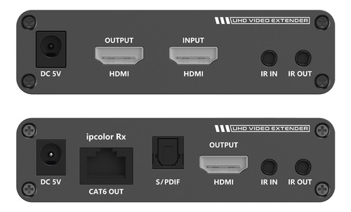 Kit Extensor, Por Cable Utp Hasta 70 Metros, 4k, Con Ir