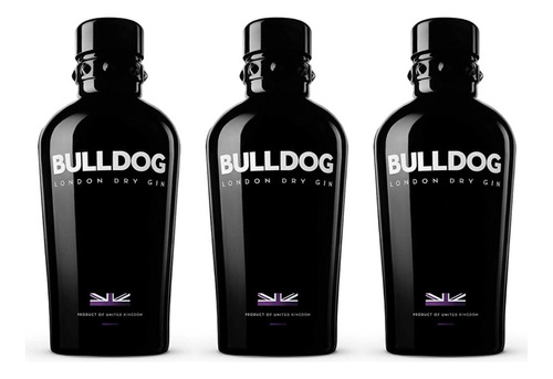 Gin Bulldog 700 Ml Importado Pack X3 Unidades