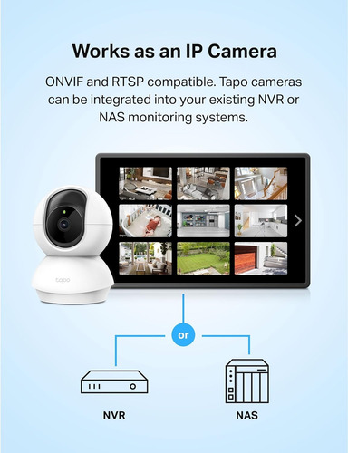 Tapo C200 Cámara Wi-fi Vigilancia 360º 1080 Nocturna Audio