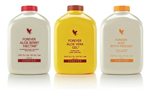 Pack 3 Zumo Aloe Vera Gel, Berry Nectar Y Bits N´ Peaches