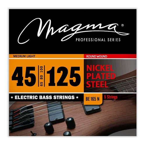 Encordado Bajo Electrico Magma 045 Be165n 5 Cuerdas - Oddity