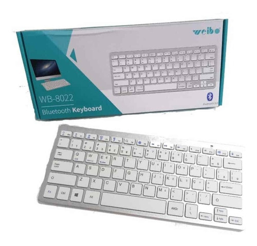 Teclado Bluetooth Weibo Wb-8022, Ultradelgado