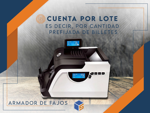 Imagen 7 de 11 de Contadora De Billetes Máquina Detector Falsos Cuenta Dinero
