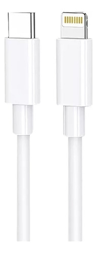 Cable Tipo C Para iPhone Fujitel 12w 1.2 Mts Blanco 