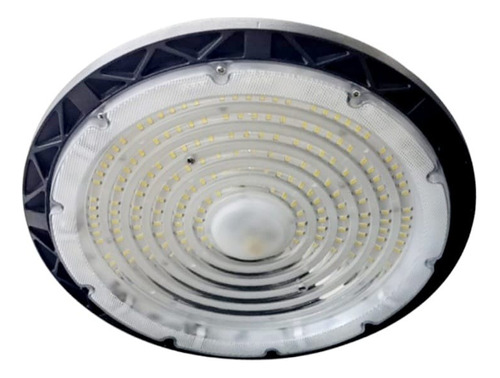 Luminaria Led Tipo Ufo 200watts Delgada Negra Luz Blanca