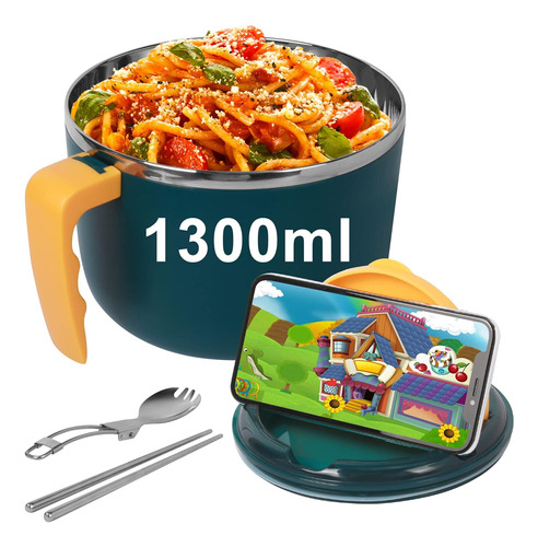 Ajerg Rapid Ramen Cooker - Juego De Cuencos De 44.0 Fl Oz Pa