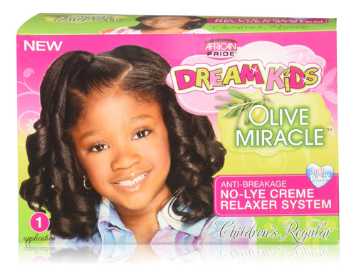 African Pride Dream Kids Olive Miracle Relaxer Regular, 1 Un