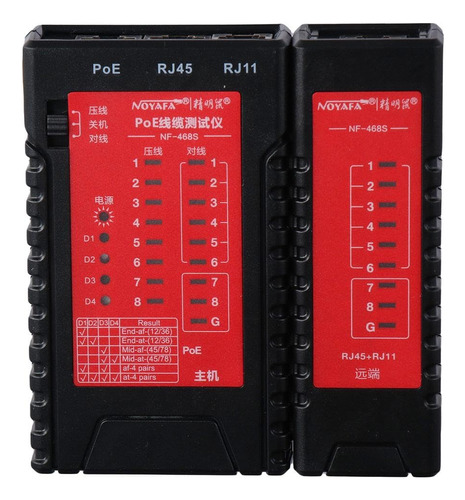 Shuati Network Cable Tester Multifuncion Red Bateria Herrami