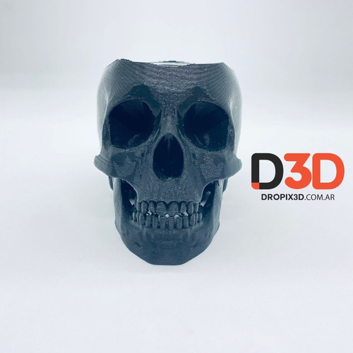 Mate Calavera Colores Impresion 3d Incluye Bombilla