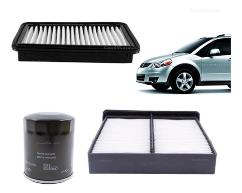 Filtros Aire + Polen + Aceite Suzuki Sx4 1.6 2007 2009 3 Pzs