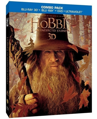 Blu Ray El Hobbit Un Viaje Inesperado 3d Dvd 5 Disc Slip Cov