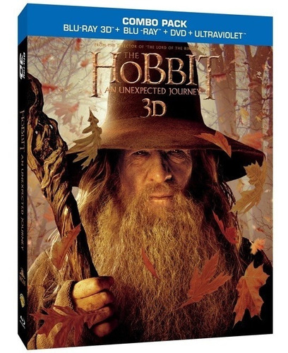 Blu Ray El Hobbit Un Viaje Inesperado 3d Dvd 5 Disc Slip Cov