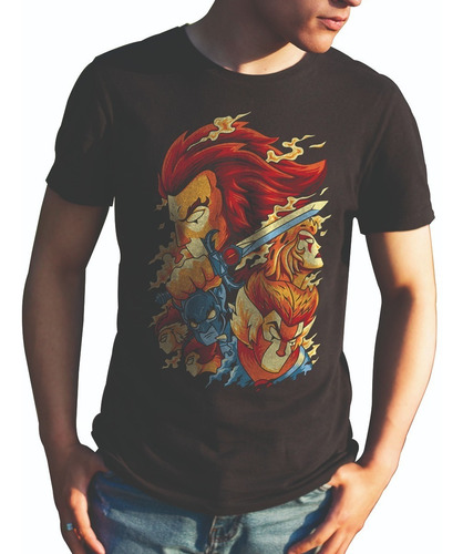 Playera Negra Estampado Dtf Thundercats 1