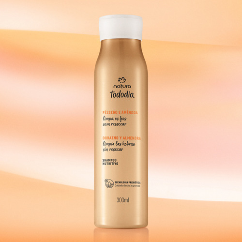 Shampoo Nutritivo Tododia Durazno y Almendra 300 Ml Natura
