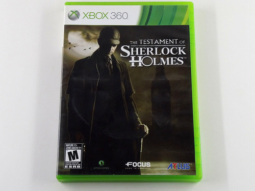 The Testament Of Sherlock Holmes Original Xbox 360