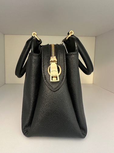 Bolsa Coach Mini Lillie Carryall Negro Lisa Oro Negro (Usado)